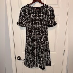 DKNY black & white dress